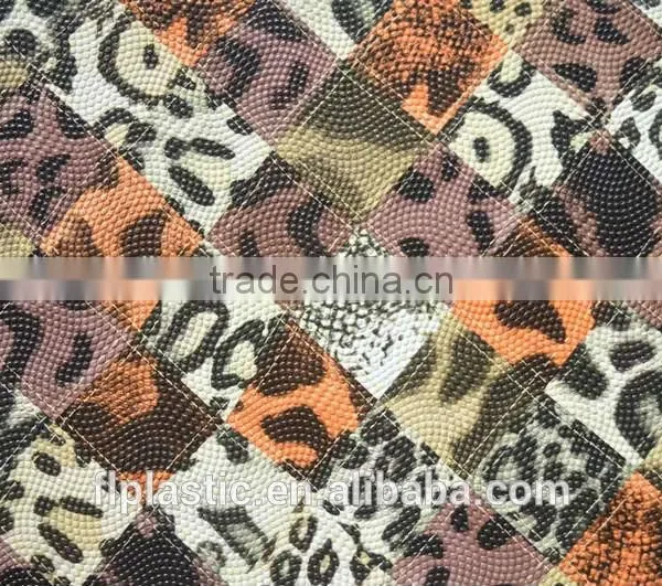 Pearl Embossing Printing Pvc Leather photo-5