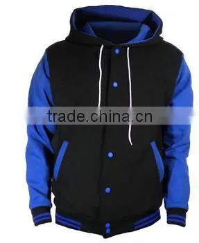 Windproof Casual Sports Outdoor Blank Varsity Jacket Men