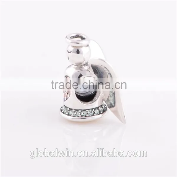 Wholesale 925 Sterling Silver Angel Floating Pendants Jewelry photo-5
