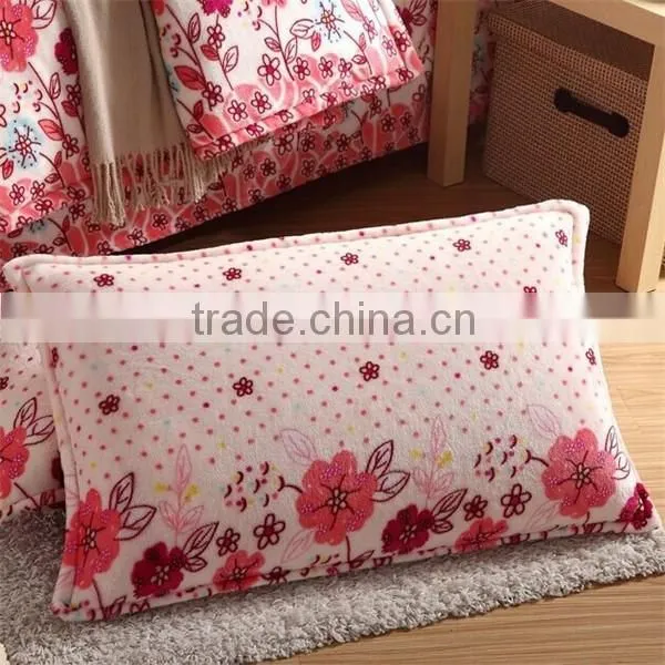 100% Polyester Elegant and Warm Active Dying Flannel 3pcs Bedding Set photo-2