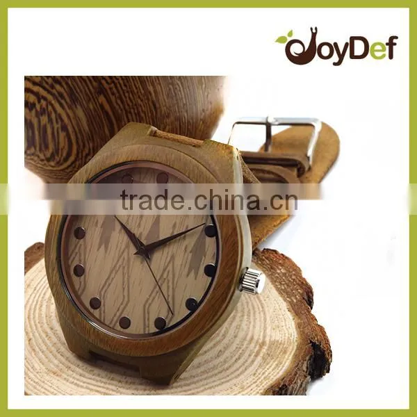 2016 Popular Wholesale Price Natural Bamboo Wood Noveties Lady Watch for Men and Women photo-3