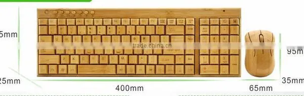 2016 New Bluetooth Wireless Bamboo Keyboard and Mouse / Smart tv With Wireless Mouse and Keyboard/ Wireless photo-6