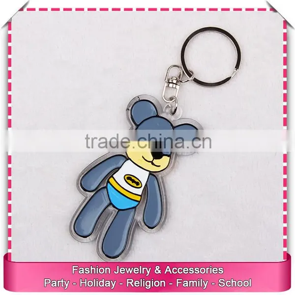 Make Acrylic Bear Keychains, Low Price Printed Acrylic Keychain photo-3