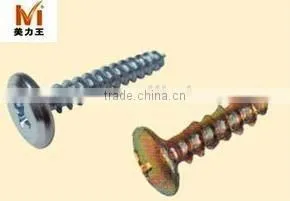 Steel zinc-plated nickel-plated 4x16 large flat head self-tapping furniture assembly fasteners bolts nuts screws