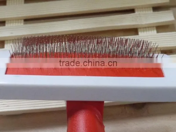 Plastic Pet Slicker Brush With Tied Card Packing photo-3