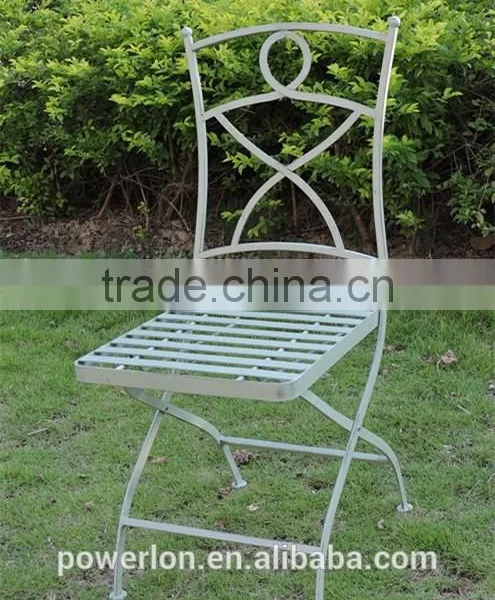 Vintage Shabby Chic Metal Arm Chair photo-5