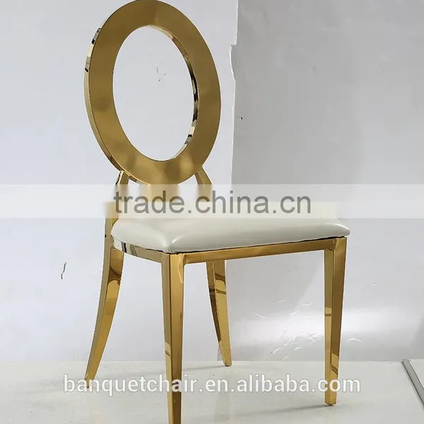 European Fashion Modern Stainless Steel Dining Chair for Sale photo-3