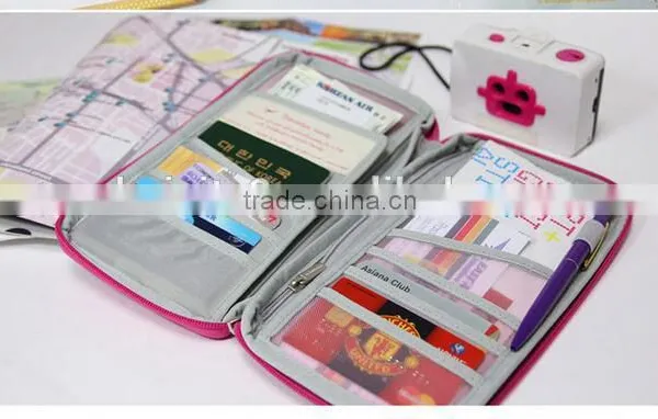 CY151 Travel Card Cash Document Organizer Wallet Rfid Blocking Passport Holder photo-4