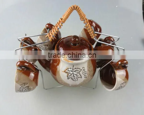 Color-glazed Coffee Set photo-2