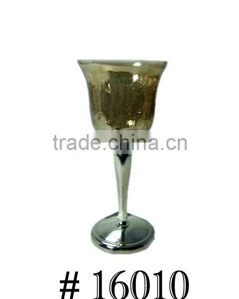 Metal Hurricane Glass Candle Holder photo-4