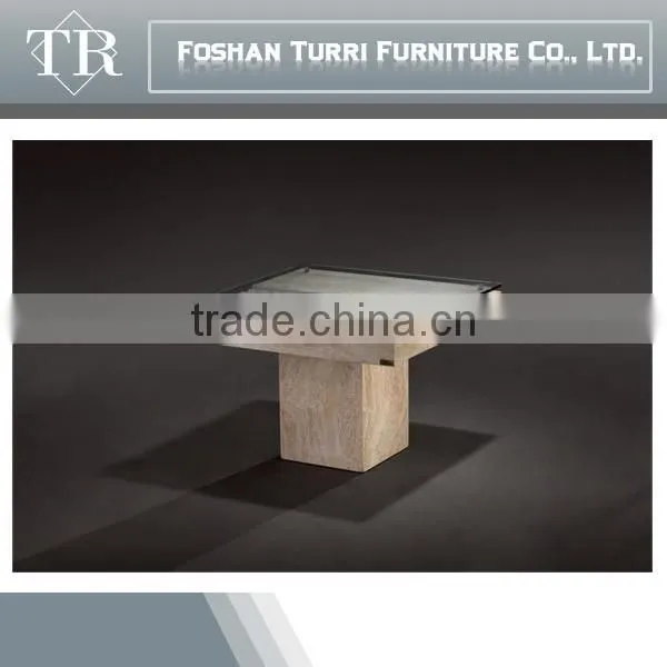 Modern White Iran Travertine Rectangle Center Table photo-6