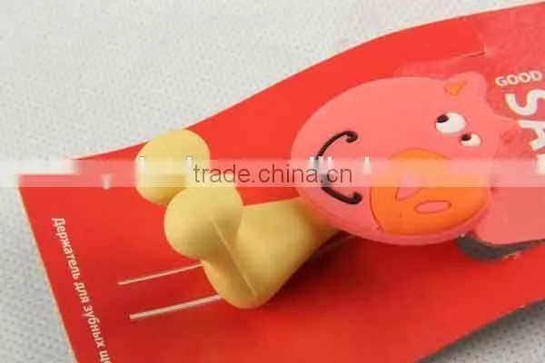 Sucker Type Pig Shaped Plastic Bathroom Accessories/toothbrush Holder photo-3