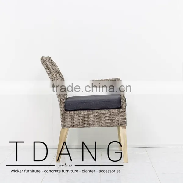 Capella Wicker Dining Chair - Outdoor Furniture - Vietnam Poly Rattan Chair photo-3
