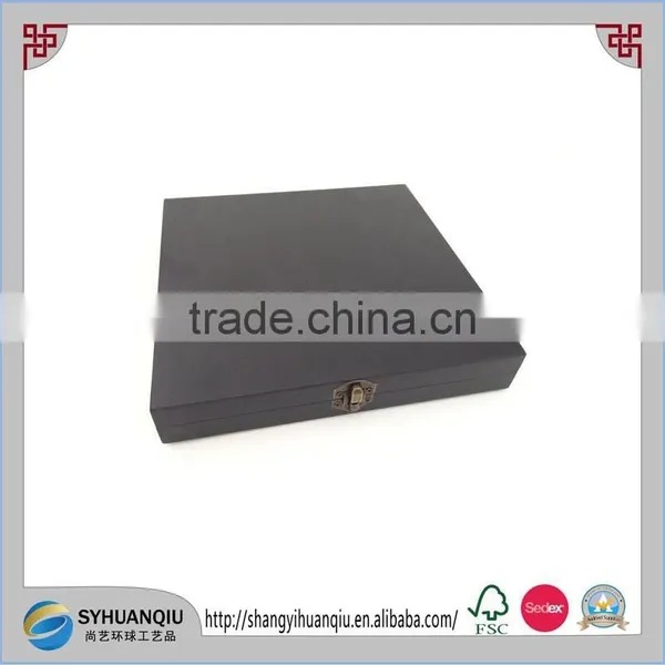 Cake,chocolate,food,etc. Use and Black Wood Material Square Boxes for Cheese photo-2