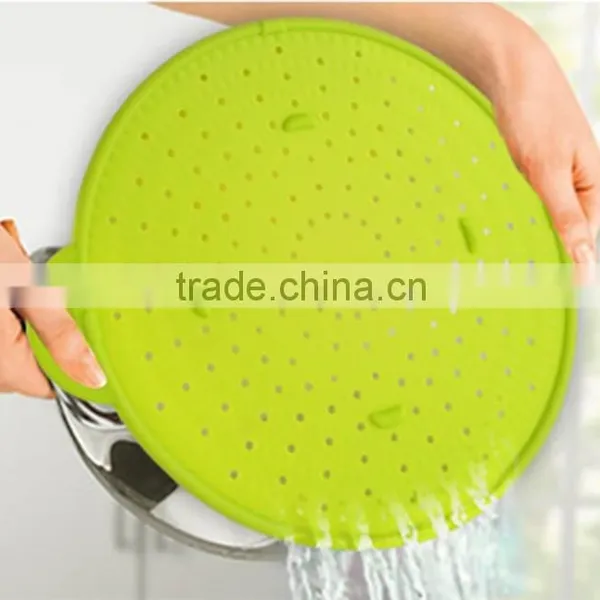 Unique Kitchen Accessories Supplies Microwave Silicone Colander, Steam Tray photo-4