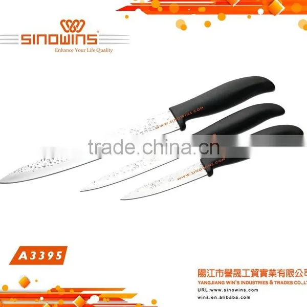 A3395-b Special Design Air-flow Dots Stamped 5pcs Stainless Steel Knife Set photo-3