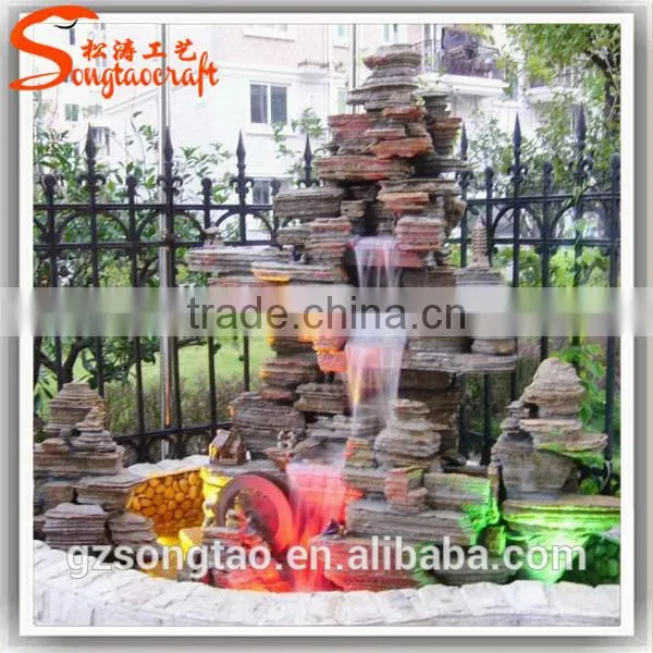 Outdoor Can be Customized Artificial Waterfall Fountain Garden Decorative Landscape Artificial Waterfall Fountain photo-6