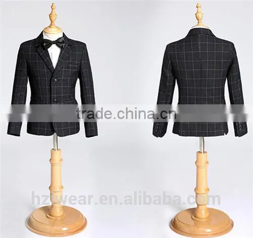 BOY'S TR CHECKED SUITS- JACKET&PANTS&VEST photo-3
