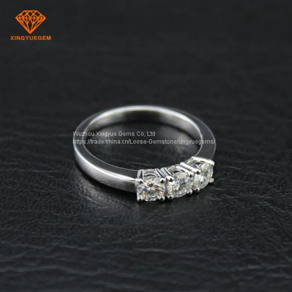 Classic Design Suprior Sparkle Synthetic Jewelry 18/14kg Gold Moissanite Ring Hotsells in Italy​ Market photo-3