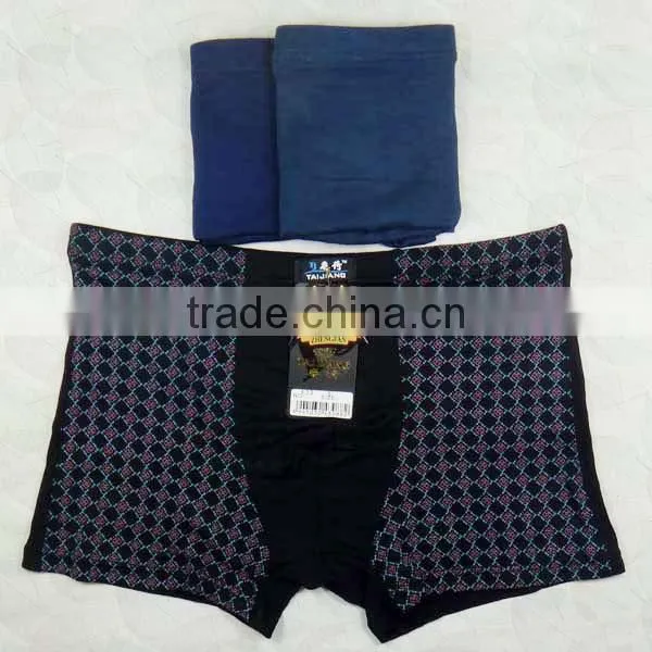 Printed Grid Fashion Men Underwear Factory Price Wholesale Stock Bamboo Fiber Men Boxer Briefs photo-2