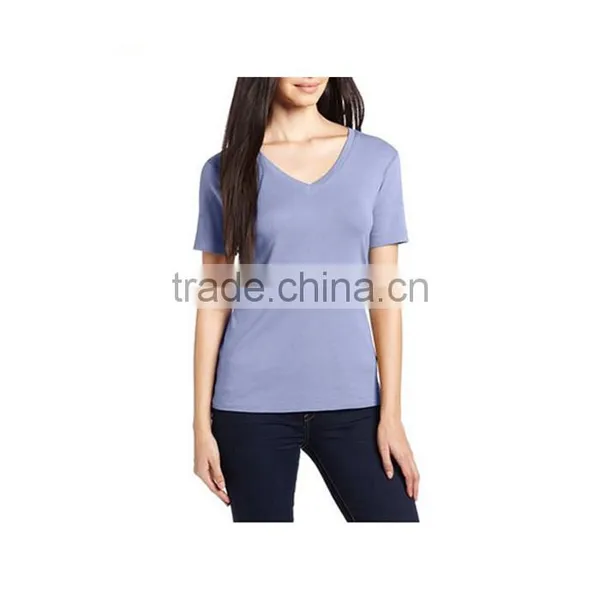 Custom Women T-shirt White Plain Cotton Tshirt photo-5