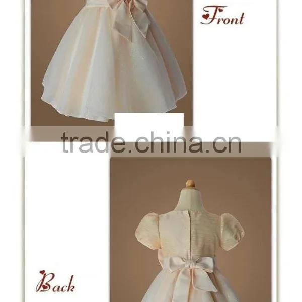 Best Selling Fashion Baby Girl Short Sleeve Summer Princess Party Dress Lace Dress Bid Bow-knot Low Price Kids Clothes photo-5