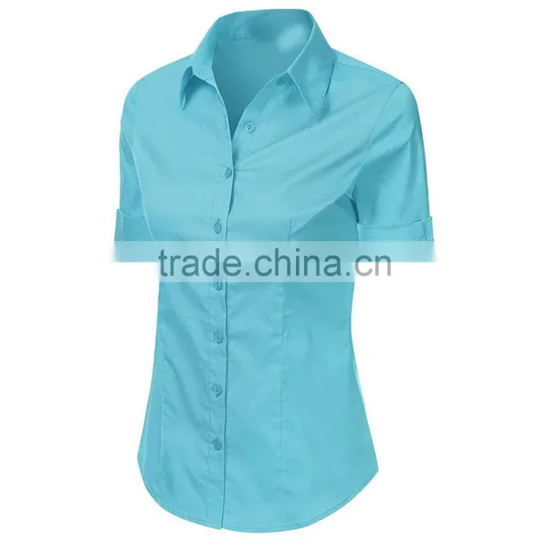 2016 Fashion Business Shirts for Ladies Office Women Working Shirts photo-5