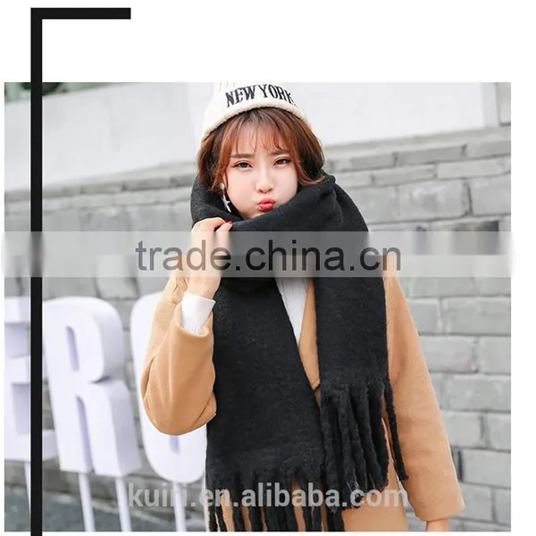 2016 Brand Best Selling Cashmere Scarf Tassels Striped Bicolors Blanket Manta Thicken Pashmina Shawl Wrap photo-6