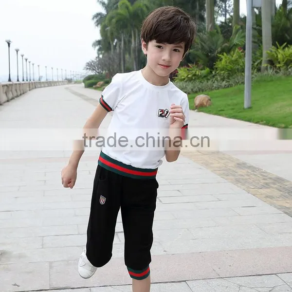 High Quality Factory Wholesale Customized Kindergarten Primary Kids Boys Sport Wear School t Shirt photo-2