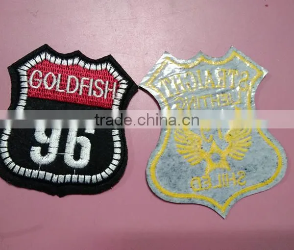 Custom Hot Sell High Quality Embroidery Patch Cheap Sheild Badges for Garments photo-2