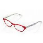 Color Cat Eye Cellulose Propionate Eyeglass Frames For Myopia Glasses , Red Zebra Print