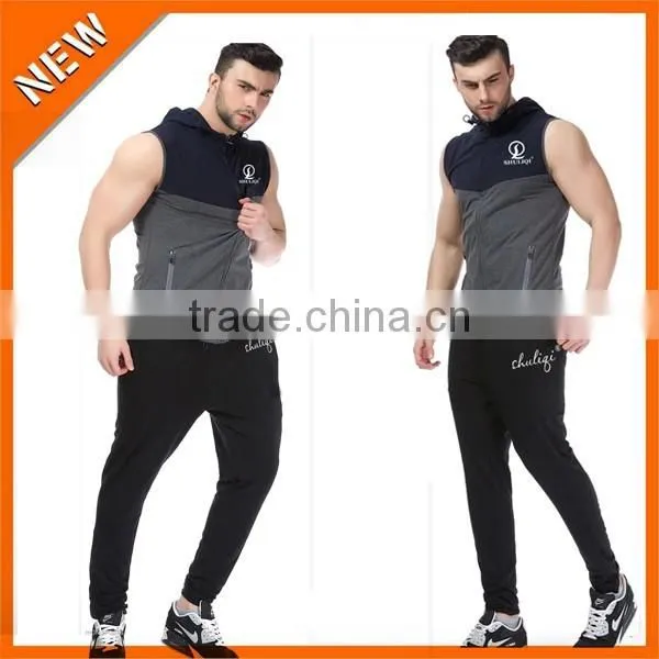 High Quality and Nice Tracksuit Men Wholesale /men Blank Dry Fit Sportwear Tracksuits H-2139 photo-5