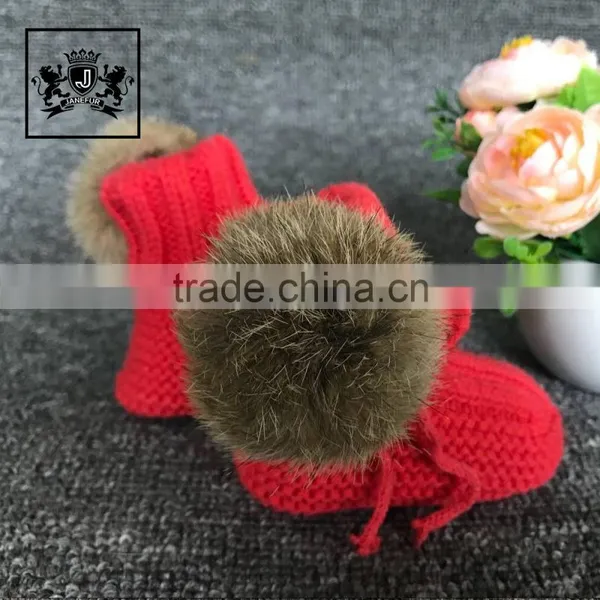 Handmade Fall Crocheted Shoe Sole Hand Crochet Cute Shoes Winter Baby Plush Indoor Booties photo-4