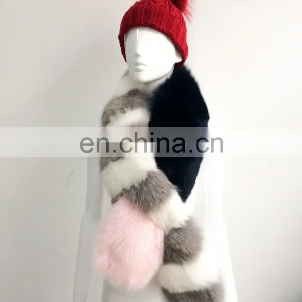 High Quality Nice Real Fox Fur Luxury Scarf photo-3