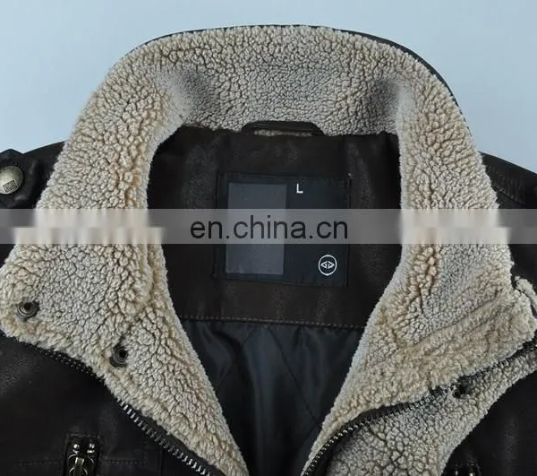 2015 Lastest Fashion Handsome Lamb Leather Jacket photo-4