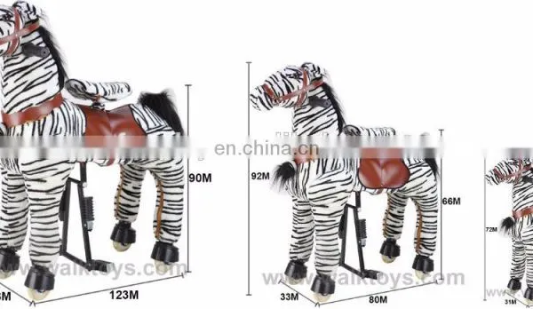 HI Good Quality Shopping Mall Walking Ride on Horse Toy With Springs photo-4