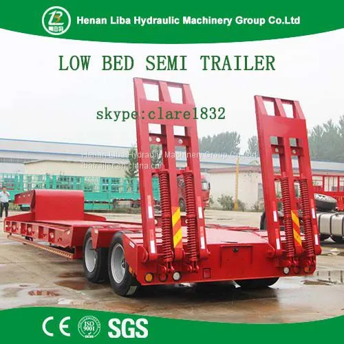 High Quality Lowbed Semi Trailer Used to Transport Large Heavy Equipment Easily photo-5