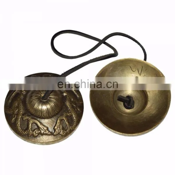 Tingsha Cymbals Ting-sha Tingcha Dragon Meditation Bell Tibetan 2.5 Inch Tibetan Dragon Tingsha Bells Cymbals Bell Wholesale