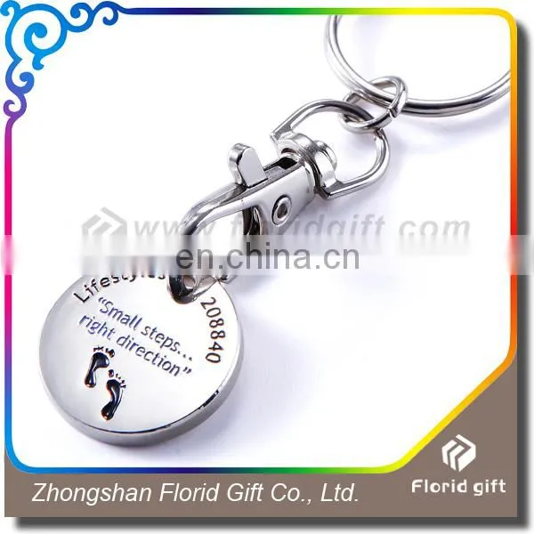 Bulk Cheap Debossed Branding Trolley Coin Key Holder photo-3