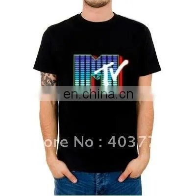 Voice Activated Led Flashig t Shirt Batman photo-3