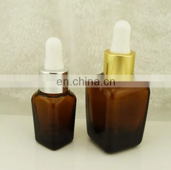 30ml Square Essential Oil Bottle Amber With Glass Dropper photo-2