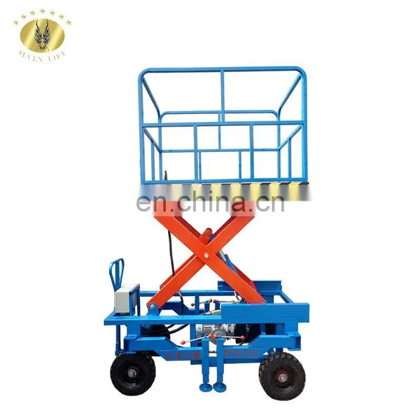 7LSJY Shandong SevenLift Towable Mobile Electric Auto-hydraulic Floor Mounted Scissor Grove Aerial Portable Easy Elevator Lifter photo-5