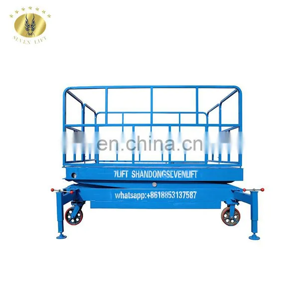 7LSJY Shandong SevenLift 1000KG 3m High Manual Electrical Power Hydraulic Scissor Heavy Duty Electric Hydraulic Lift Table photo-7