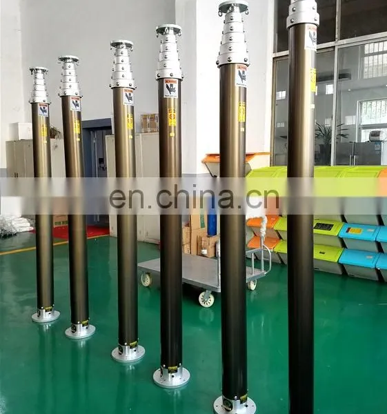 IP64 Pressurized Air Elevation 8m 12V Control Box Telescopic Masts photo-2