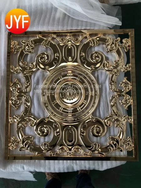 Foshan Manufactory Metal Aluminium Engrave Room Divider Screen Partition
