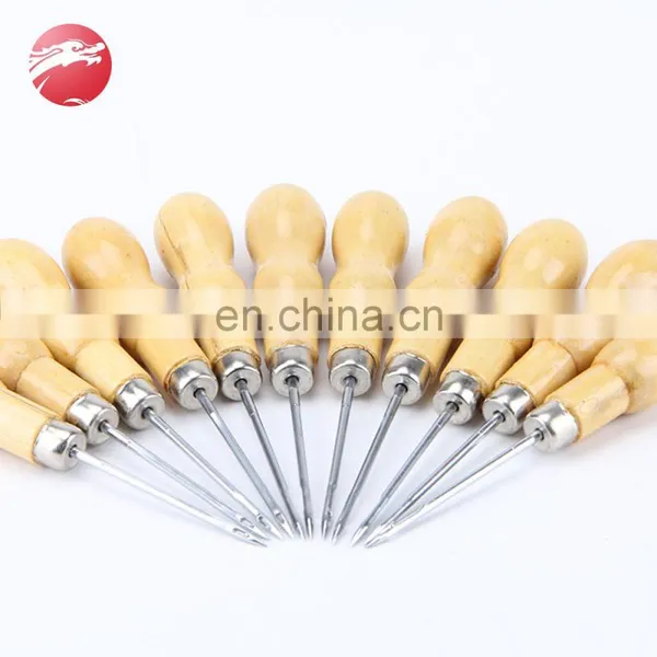 Factory Direct Sale Wood Handle Awl For Stitching Sewing