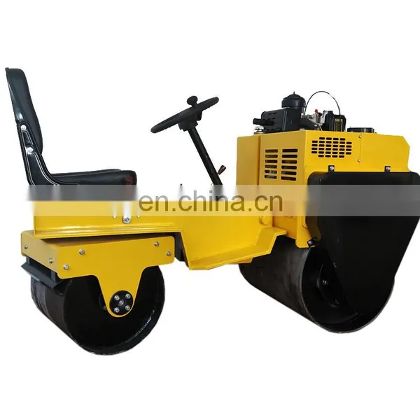 Mini Double Drum Seat Type Vibratory Road Roller Machine photo-5