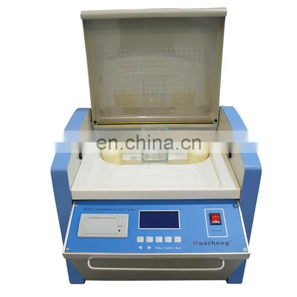 Lab Equipment HZJQ-1 Portable Transformer Oil Dielectric Strength Test 100kv Dielectric Breakdown Tester photo-5