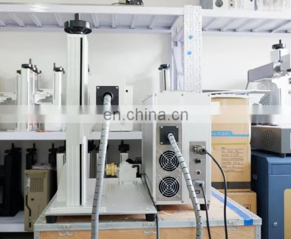 Outstanding Pet Bottles Recycle Polyester Staple Fiber Making Machine Mini Fiber Laser Marking Machine 20w photo-5
