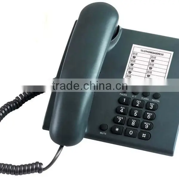 Basic Features Pulse Tone Easy Dialing Rubber Button Office Desk Phone photo-5
